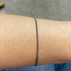 Sterling link chain bracelet